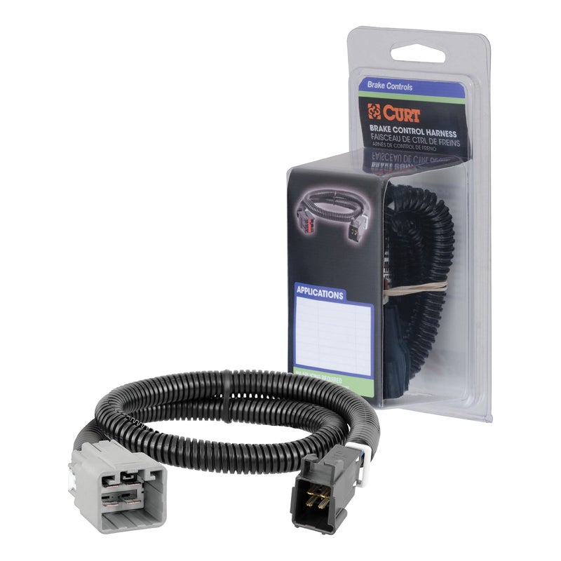 CURT 51458 Quick Plug Electric Trailer Brake Controller Wiring Harness, Fits Select Ram 1500, Classic, 2500, 3500, 4500, 5500 - Image 1